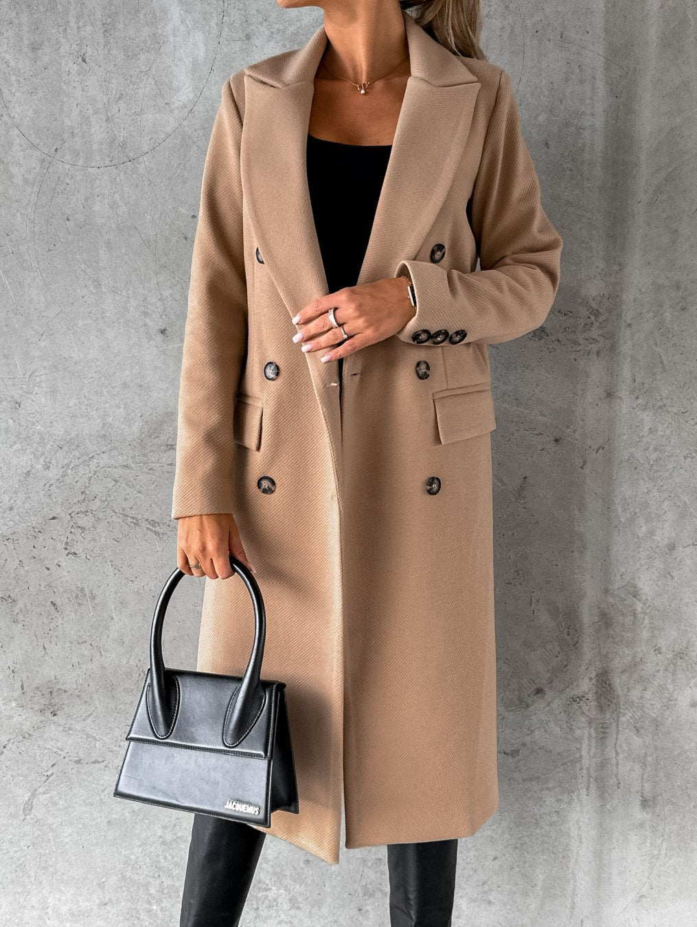 Uvoria | Manteau d'automne élégant pour femme – croisé, manches longues, vêtement d'extérieur chic et décontracté