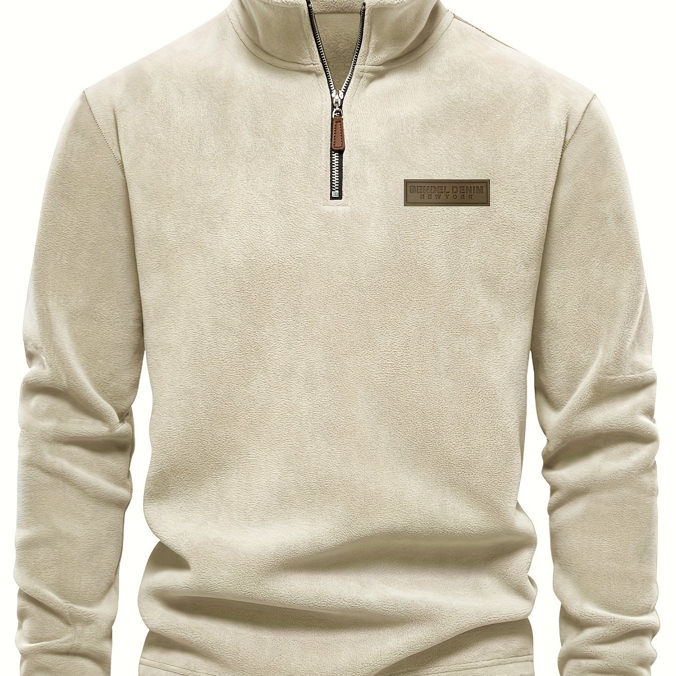 Roran | Heren sweatshirt met halve rits en opstaande kraag – Streetwear-top met lange mouwen