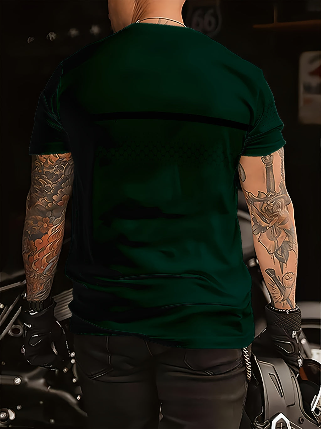 Xerxès | T-shirt homme en polyester - coupe classique confortable, imprimé minimaliste