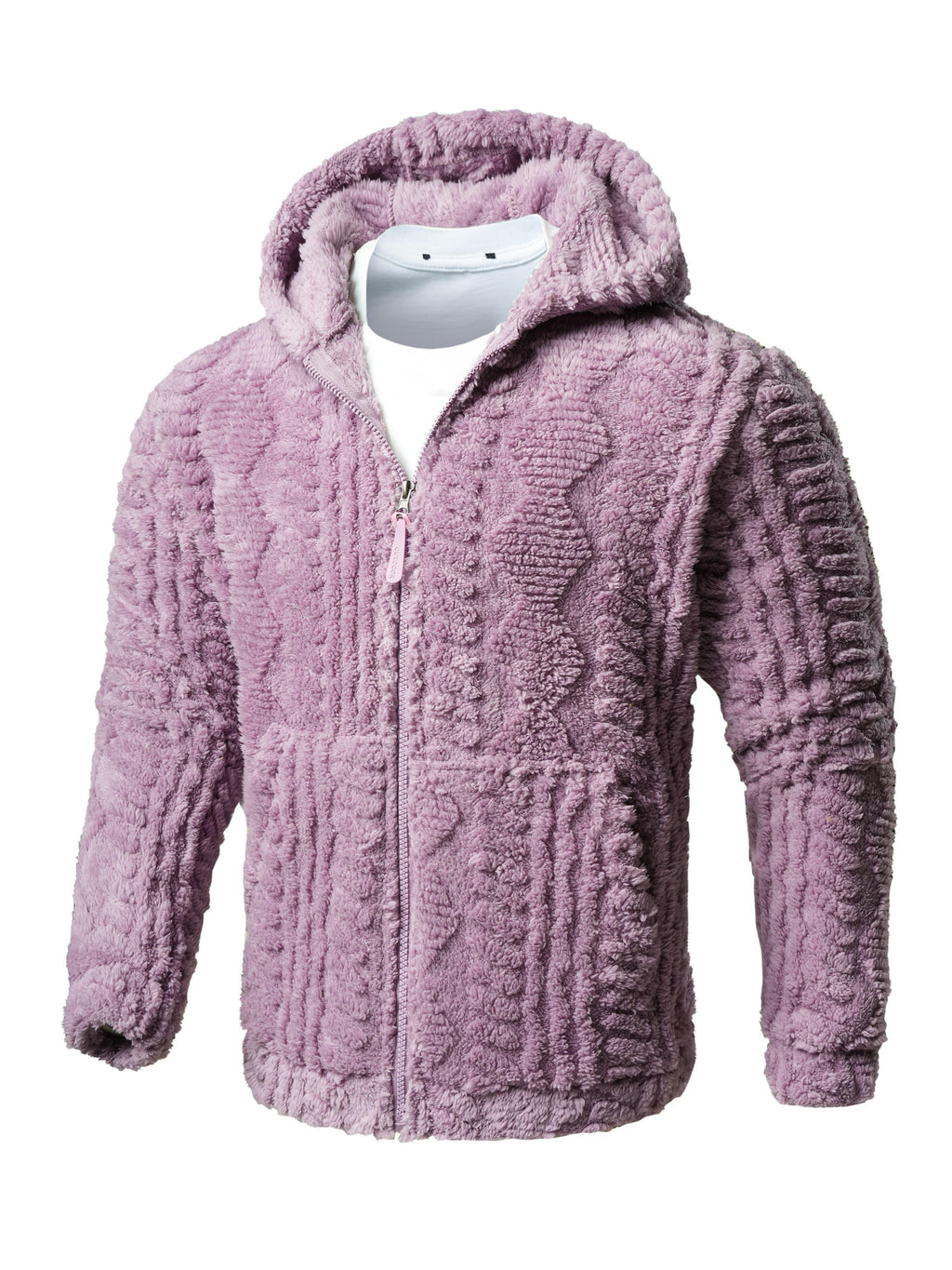 Taven | Lichtgewicht effen hoodiejas voor heren – Warme jas met ritssluiting en lange mouwen