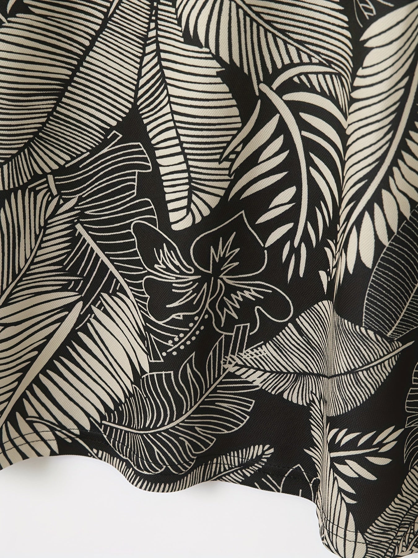 Virgil | Polo homme à imprimé feuilles tropicales - manches courtes, coupe classique