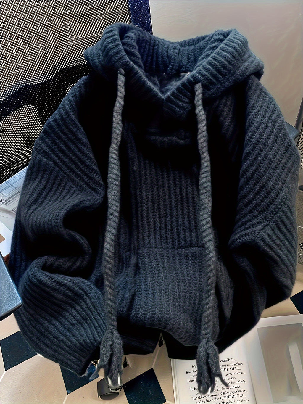 Irelis | Heren trui met capuchon en trekkoord, casual warme pullover met lange mouwen