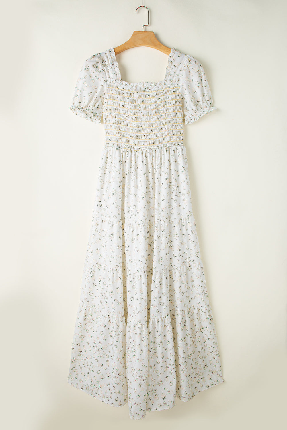 Wrenley | Dames Maxi Jurk met Gelaagde Ruches