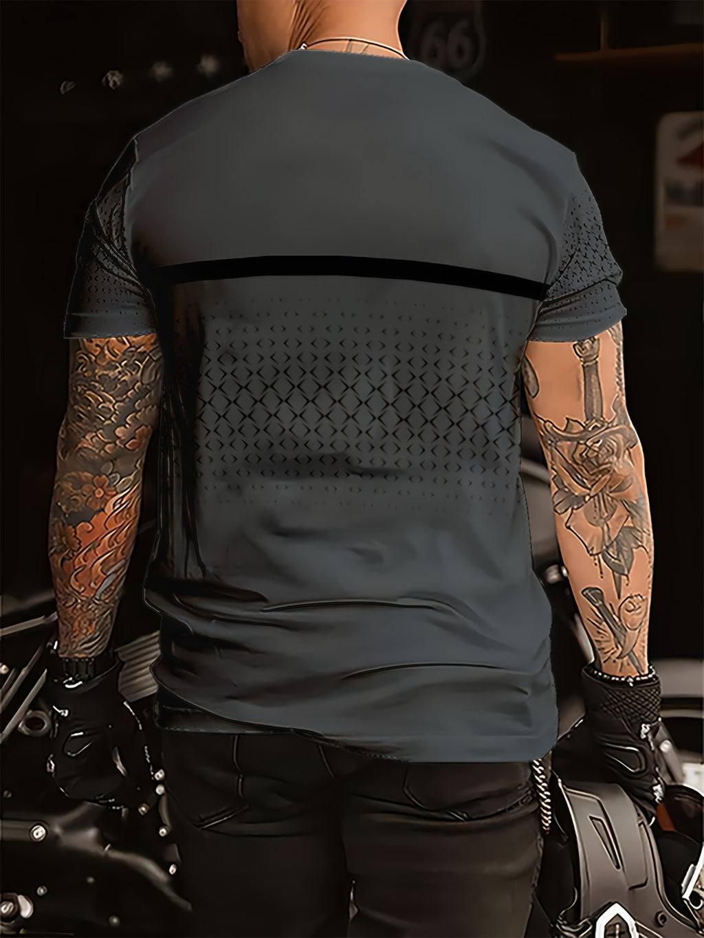 Xerxès | T-shirt homme en polyester - coupe classique confortable, imprimé minimaliste