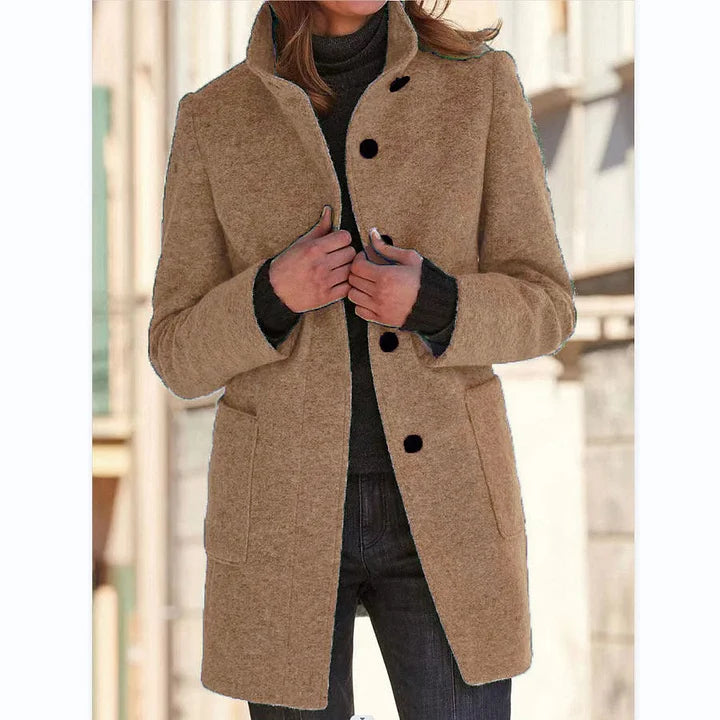 Brisendra | Manteau d'hiver chaud pour femme – Vêtement d'extérieur classique, long et élégant pour les temps froids