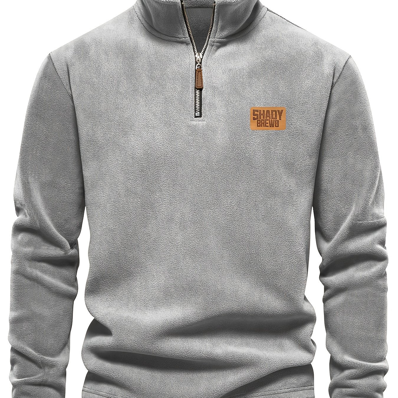 Daire | Thermische fleece gevoerde heren trui met halve rits – Warm, stevig winterhemd, halve rits