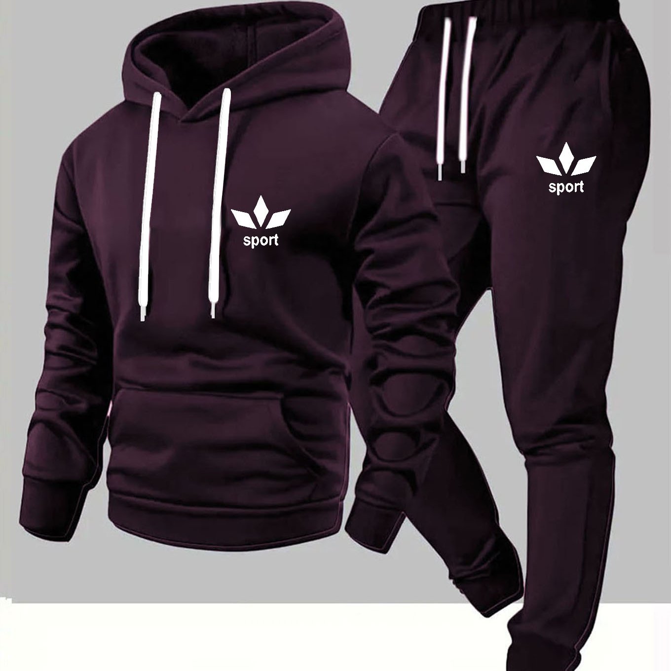 Bardon | Casual sport hoodie & joggingbroek set – Lichtgewicht joggingpak, comfortabele tweedelige outfit