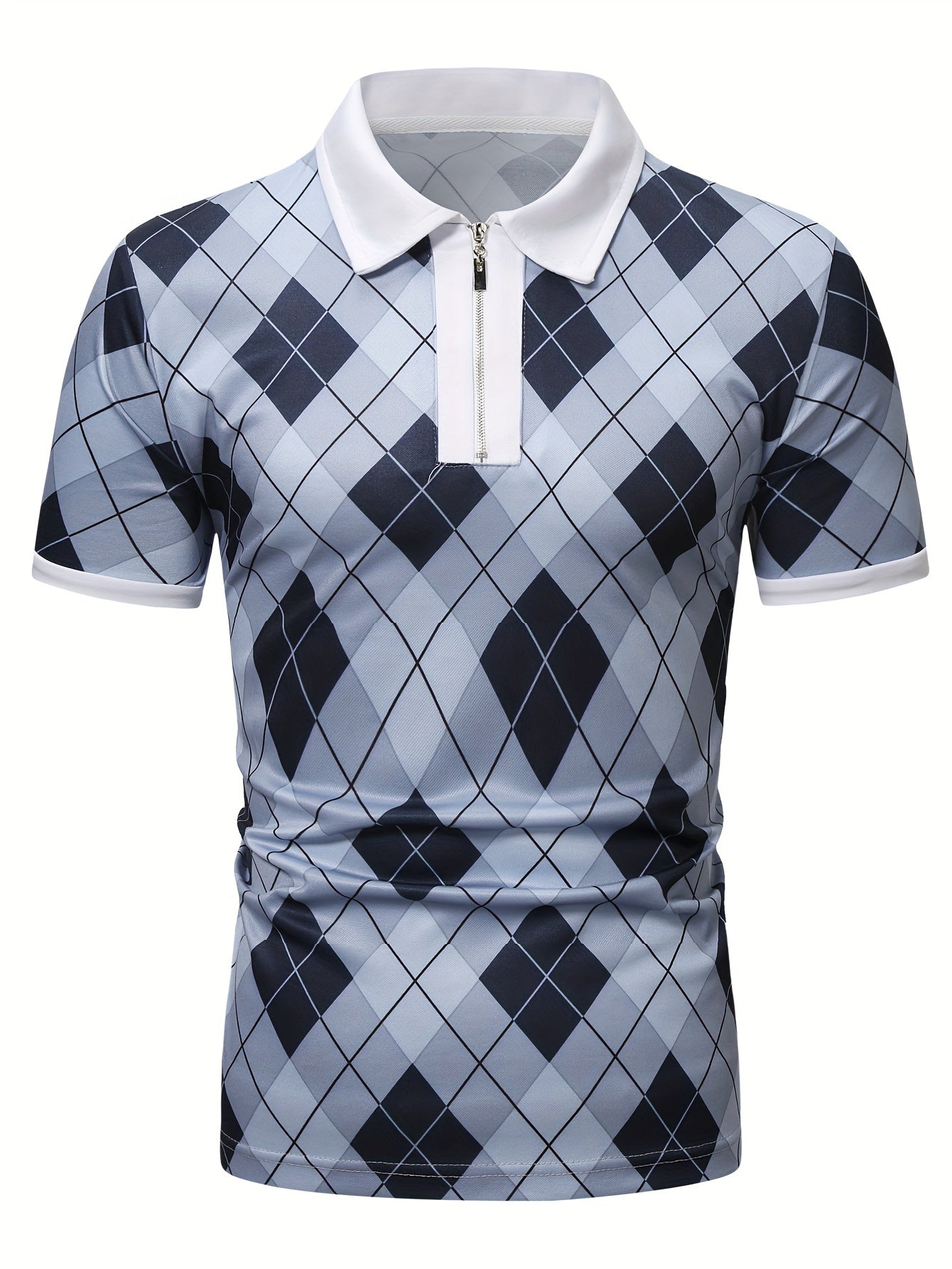 Elwood | Heren Casual Polo Shirt met Korte Mouw en Ritssluiting - Ademend, Stijlvol & Lichtgewicht
