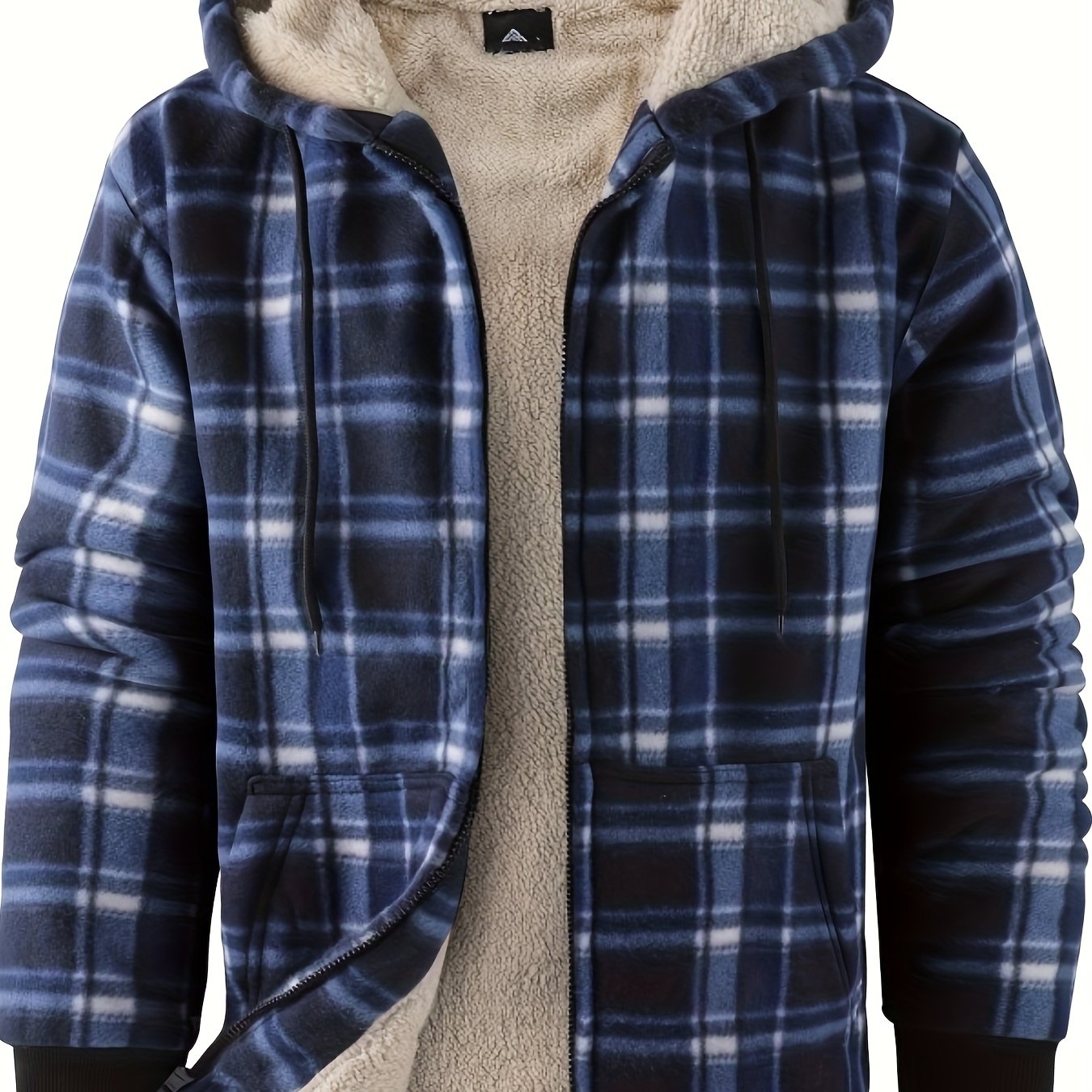 Luthar | Heren fleece hoodiejack voor zware omstandigheden – Warme winterjas met verstelbare capuchon