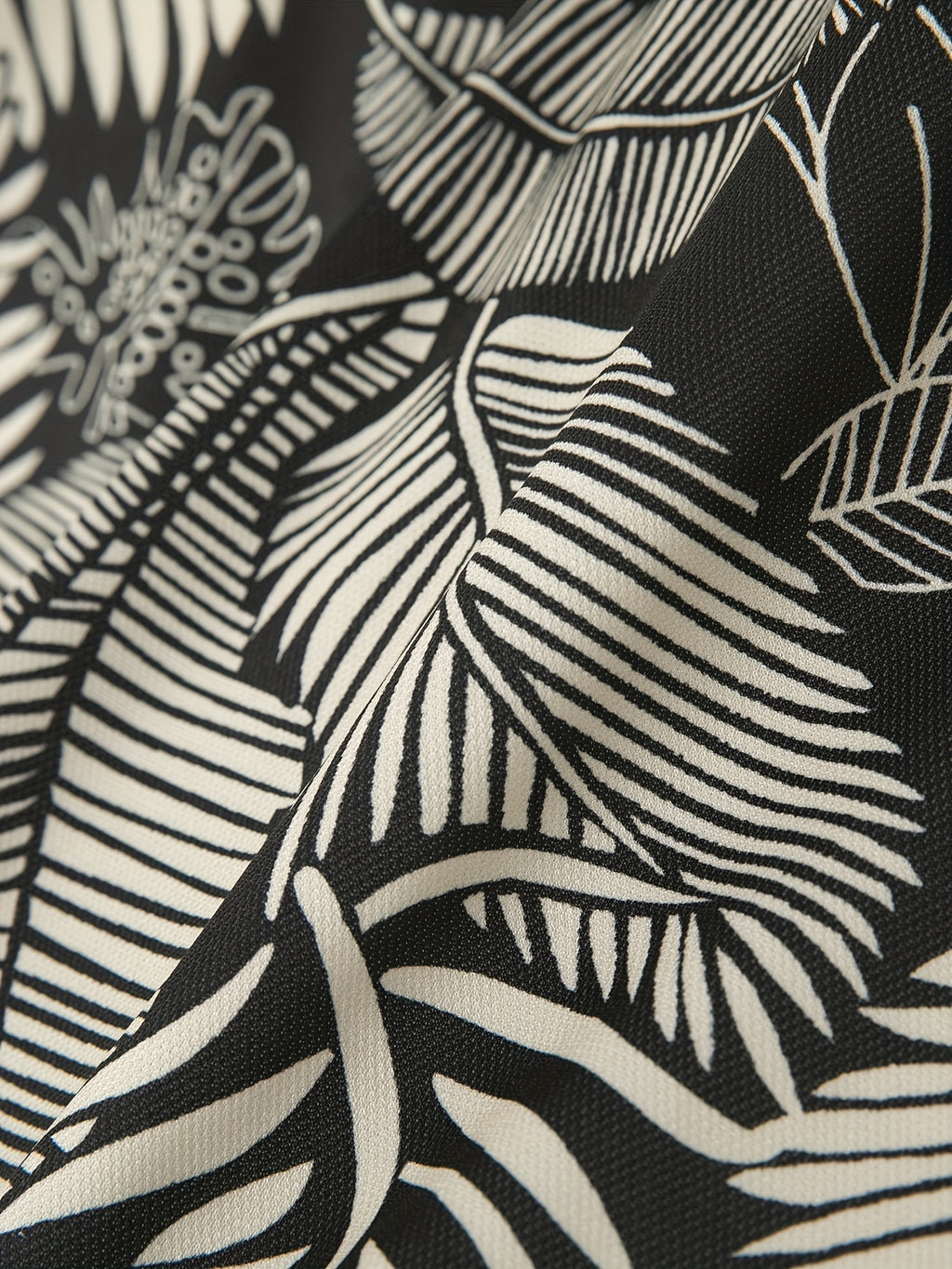 Virgil | Polo homme à imprimé feuilles tropicales - manches courtes, coupe classique