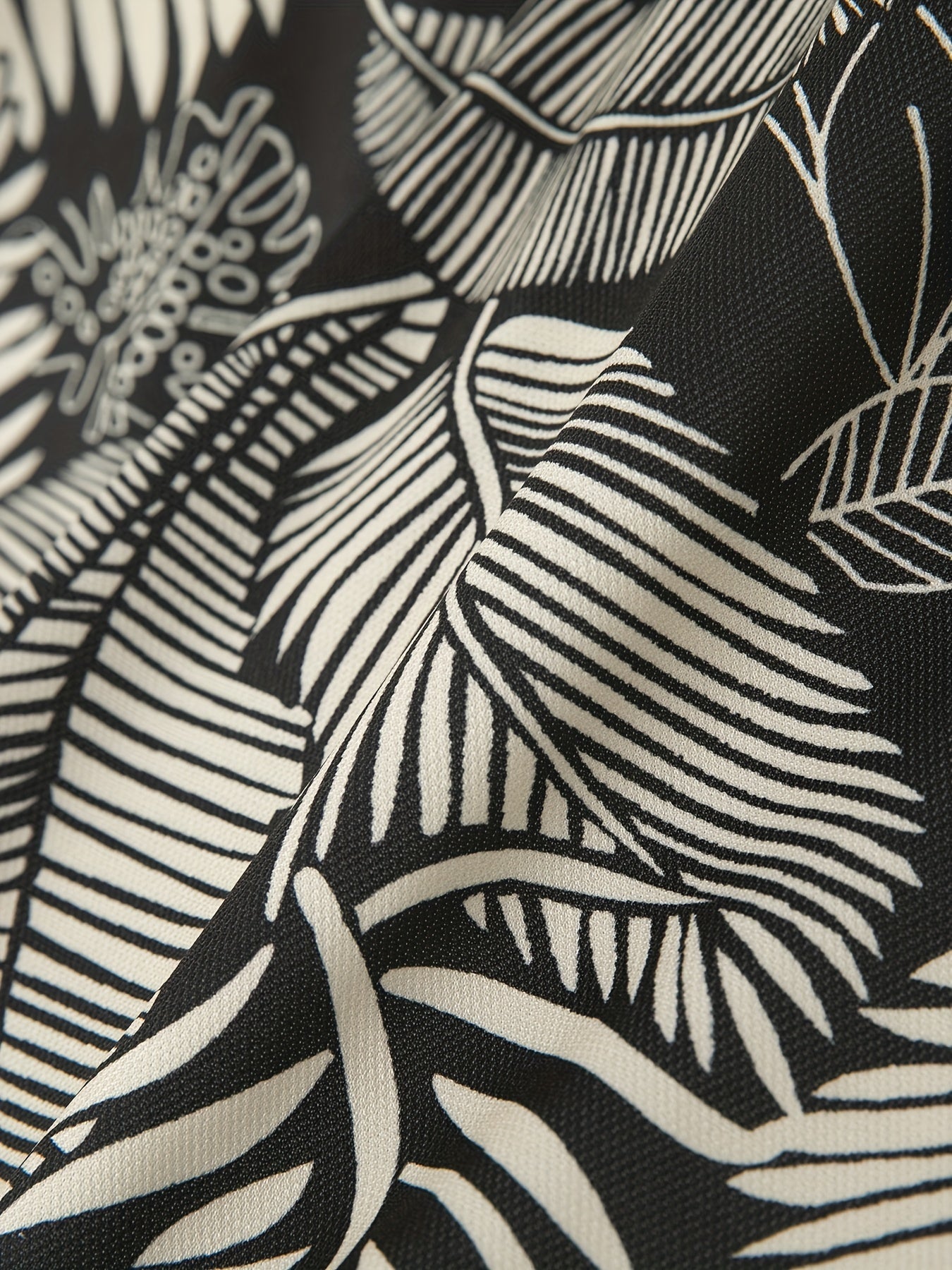 Virgil | Polo homme à imprimé feuilles tropicales - manches courtes, coupe classique