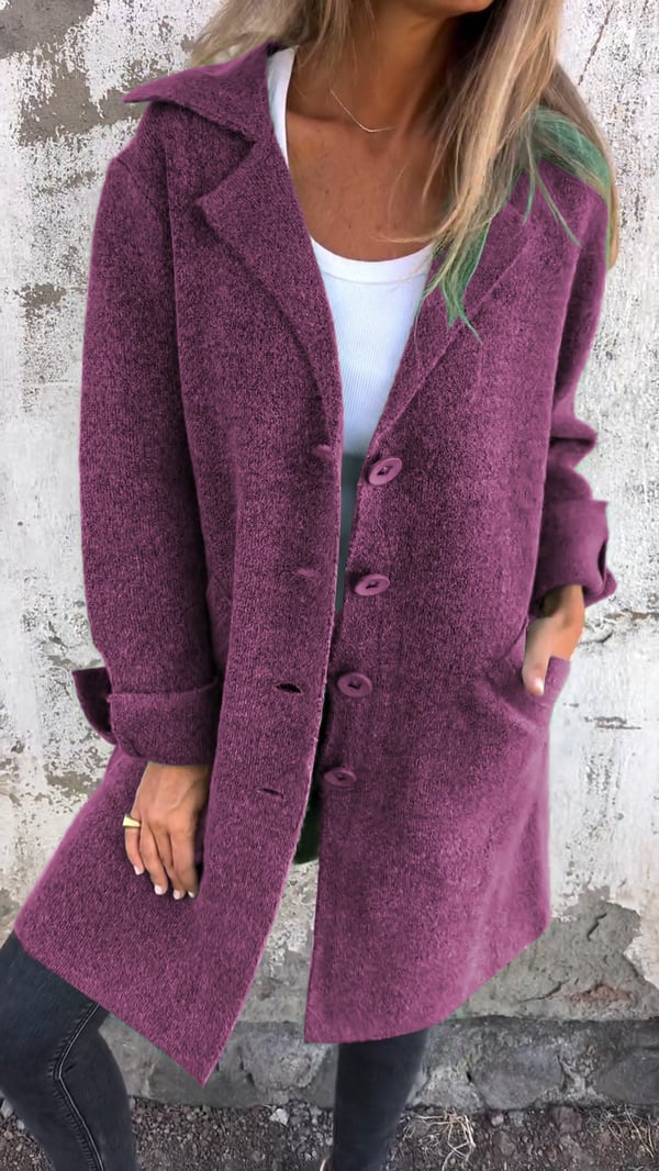 Jorynna | Manteau en maille décontracté pour femme – Coupe ample, léger et doux, idéal pour l'automne et l'hiver