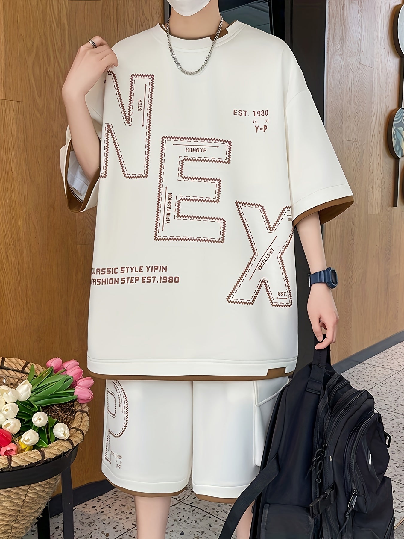 Nestor | Sportieve set voor heren: zomerse outfit met T-shirt en korte broek