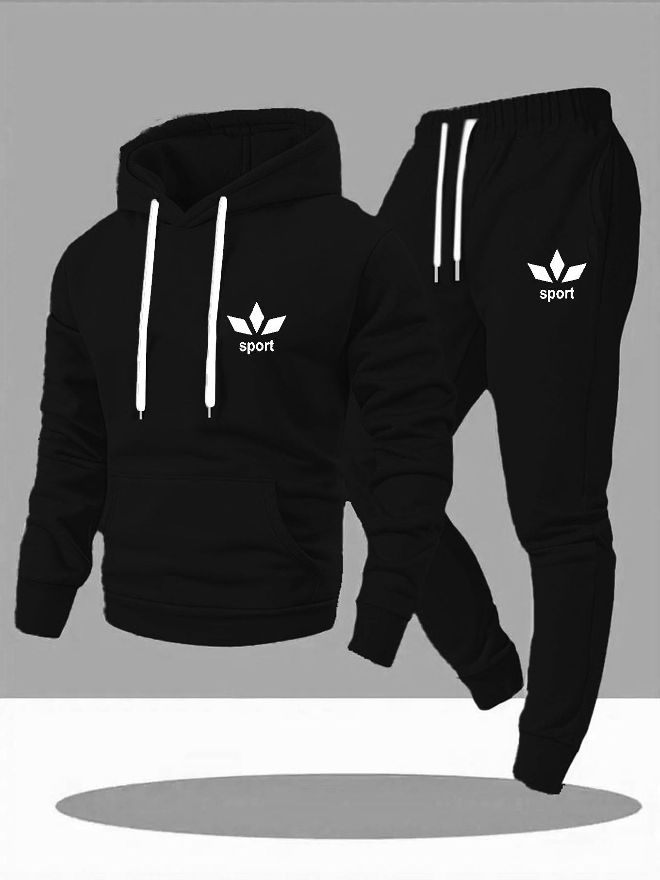 Bardon | Casual sport hoodie & joggingbroek set – Lichtgewicht joggingpak, comfortabele tweedelige outfit