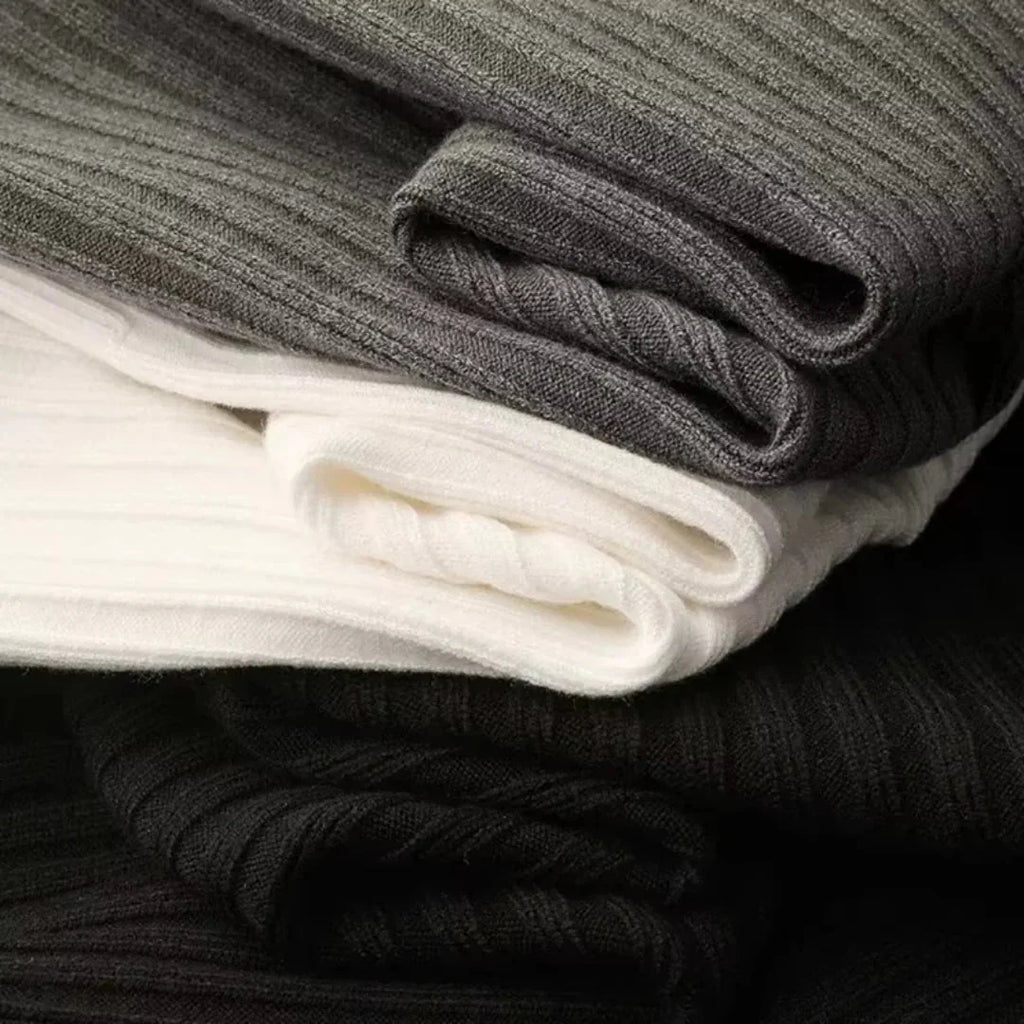 Brylor | Pull zippé slim pour homme - Pull décontracté léger à col rond en maille