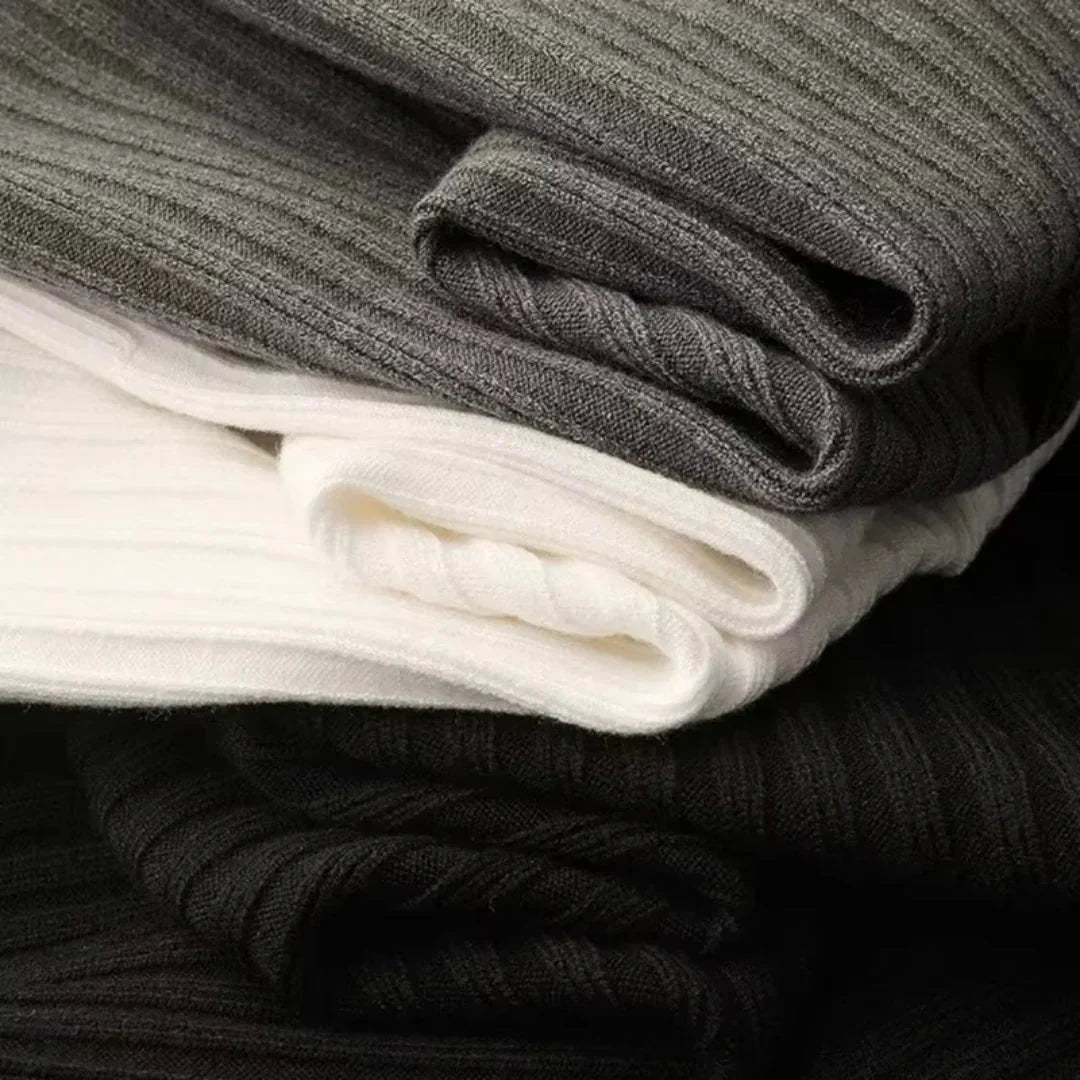 Brylor | Pull zippé slim pour homme - Pull décontracté léger à col rond en maille