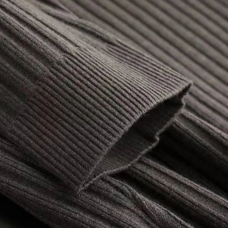 Brylor | Pull zippé slim pour homme - Pull décontracté léger à col rond en maille