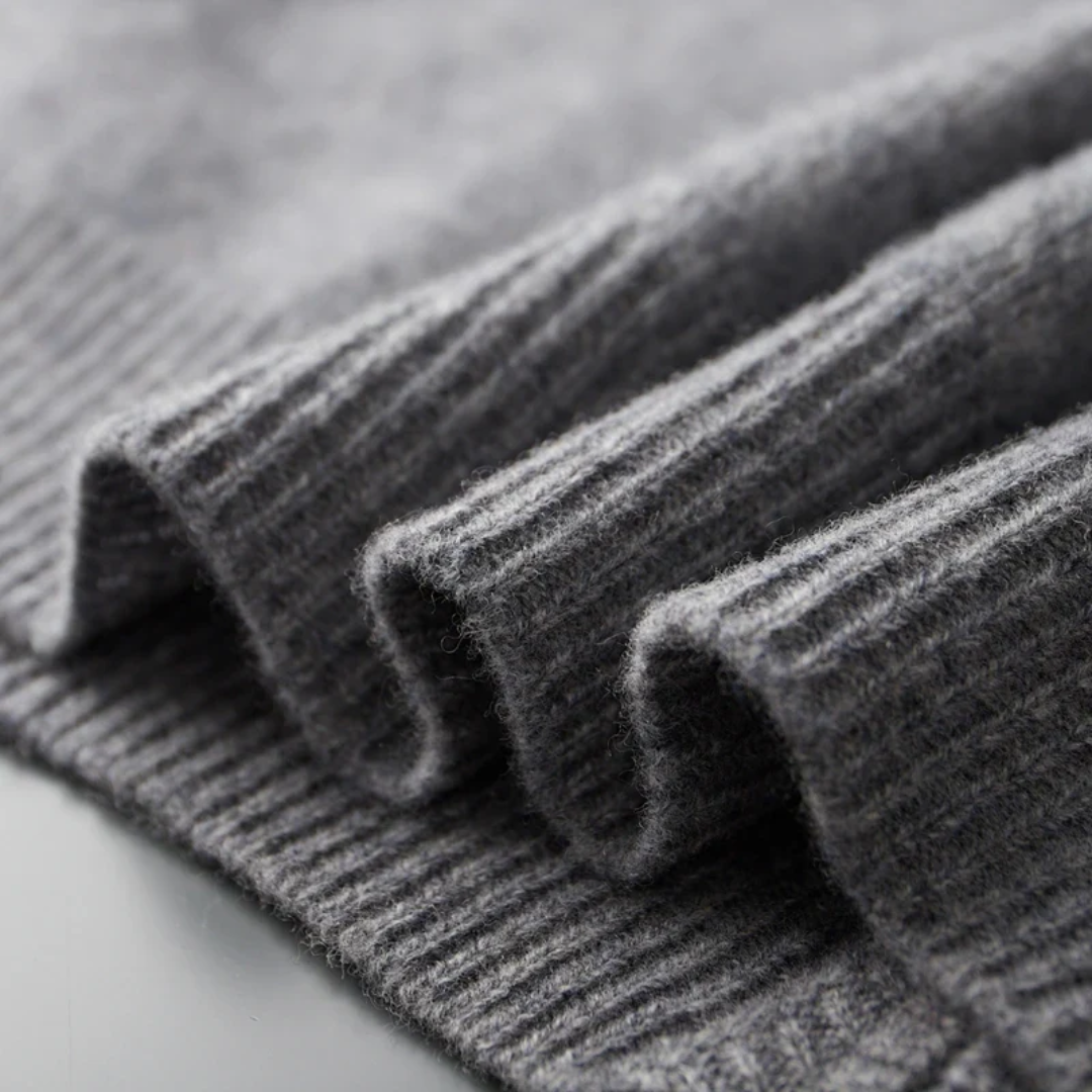 Sylvarn | Pull zippé en laine mérinos pour homme – Doux, chaud, léger, décontracté et élégant