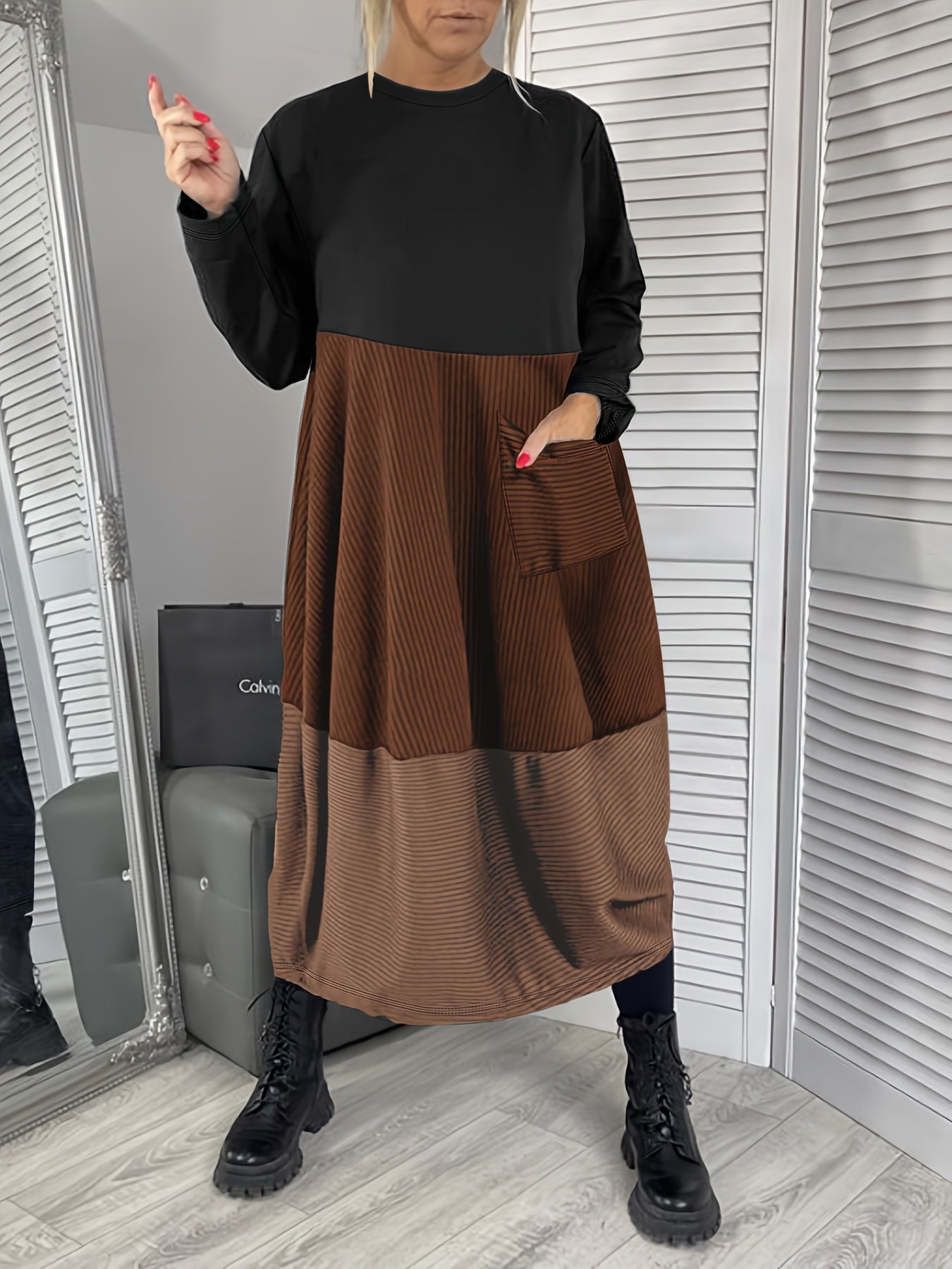 Ulvrya | Boho maxi-jurk voor dames – Lange Mouwen, Losvallende Elegante Zomerjurk