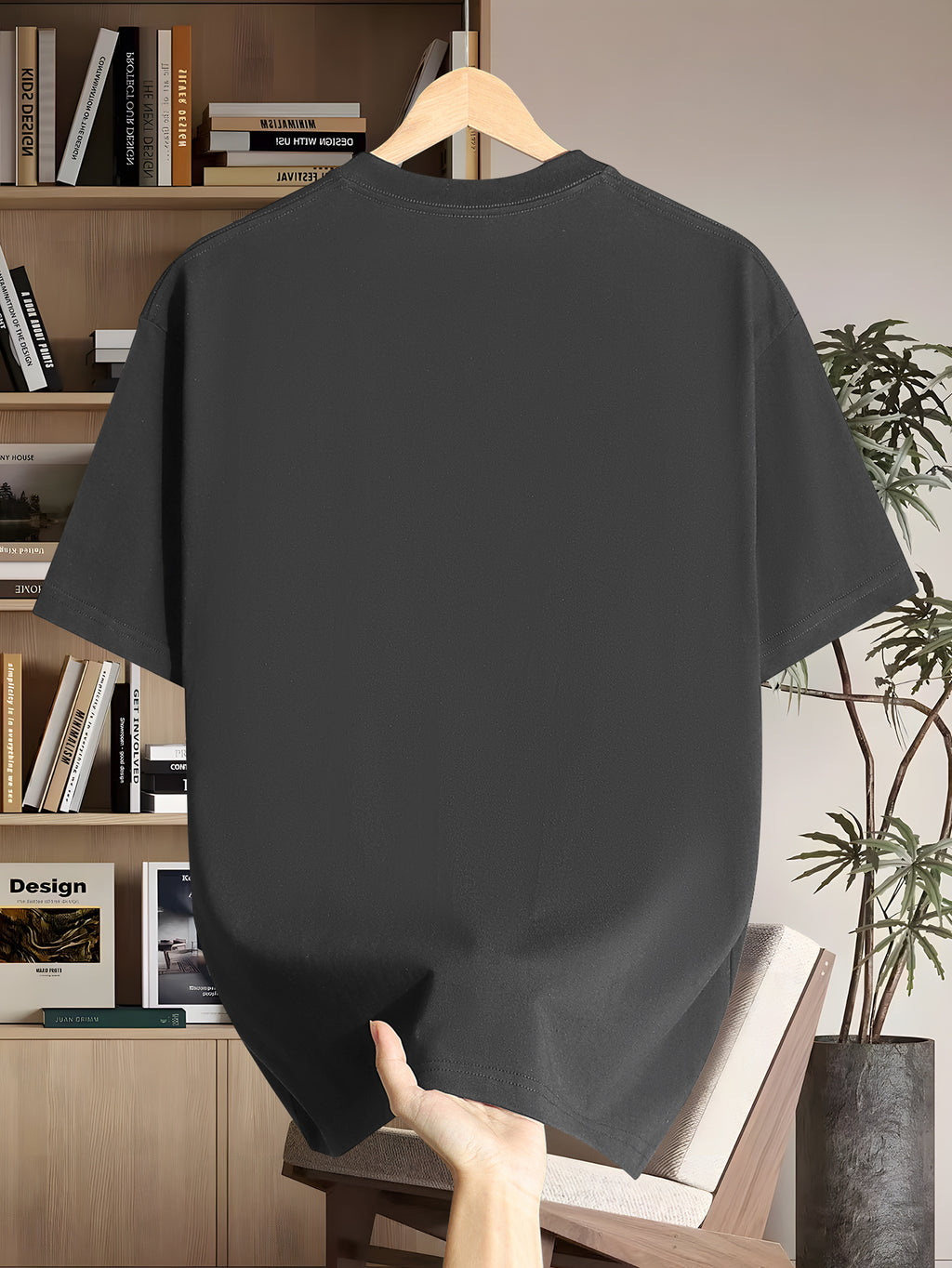 Teyron | Heren Zwaar Katoenen T-shirt 200g – Korte Mouwen, Ronde Hals, Regular Fit
