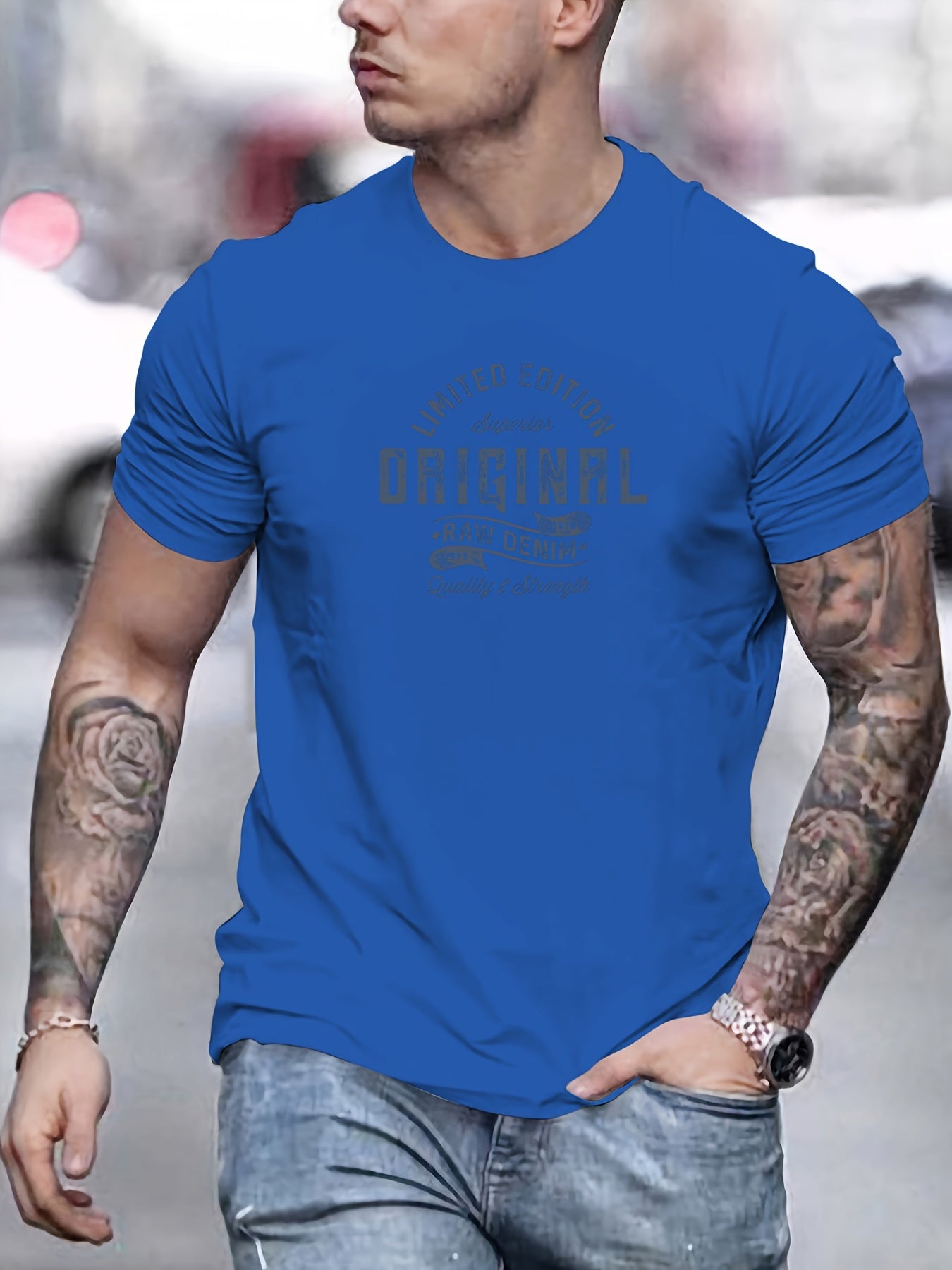 Xaver | T-shirt basique en coton pour homme - T-shirt décontracté à imprimé graphique, T-shirt d'été