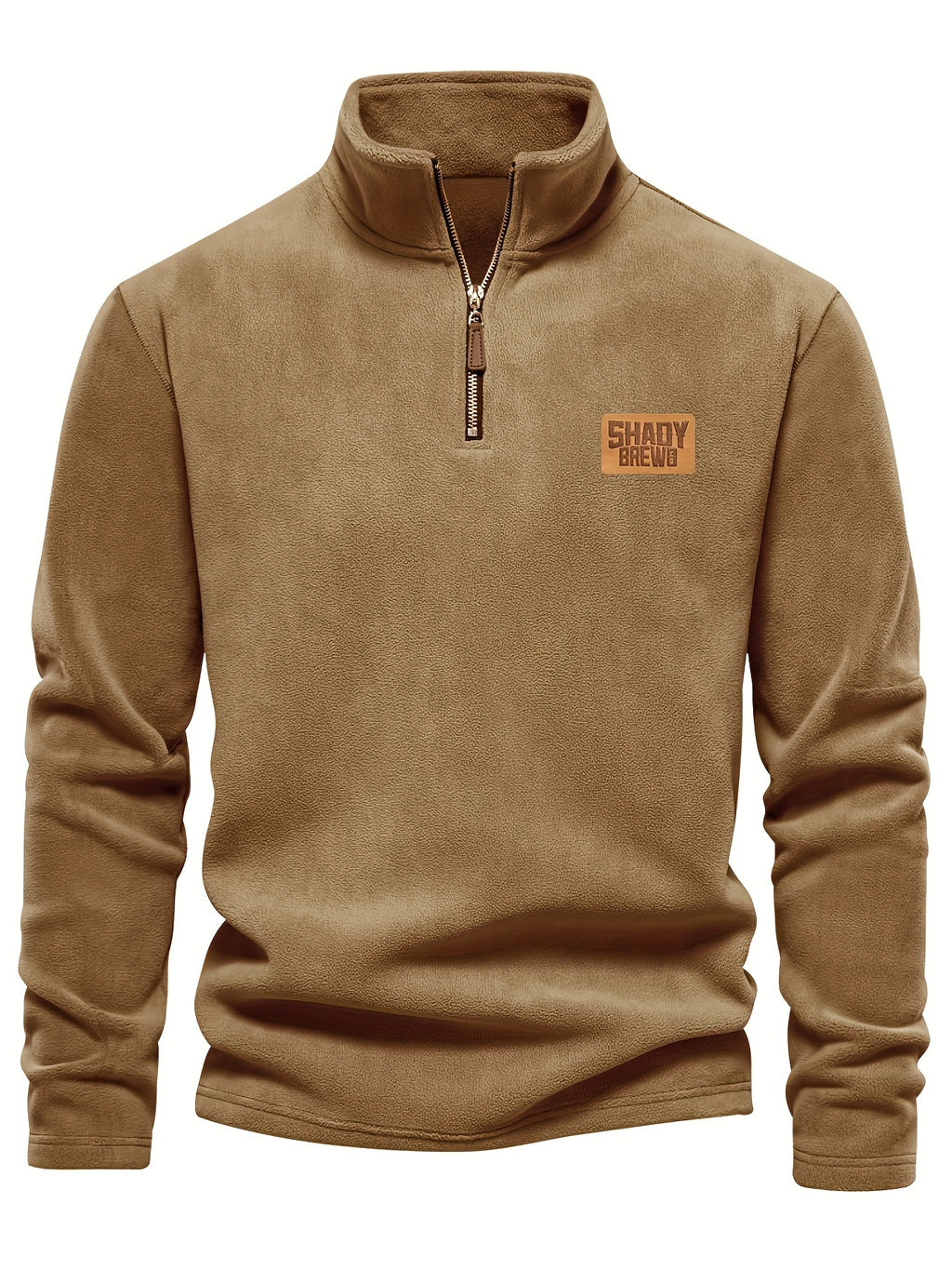 Daire | Thermische fleece gevoerde heren trui met halve rits – Warm, stevig winterhemd, halve rits