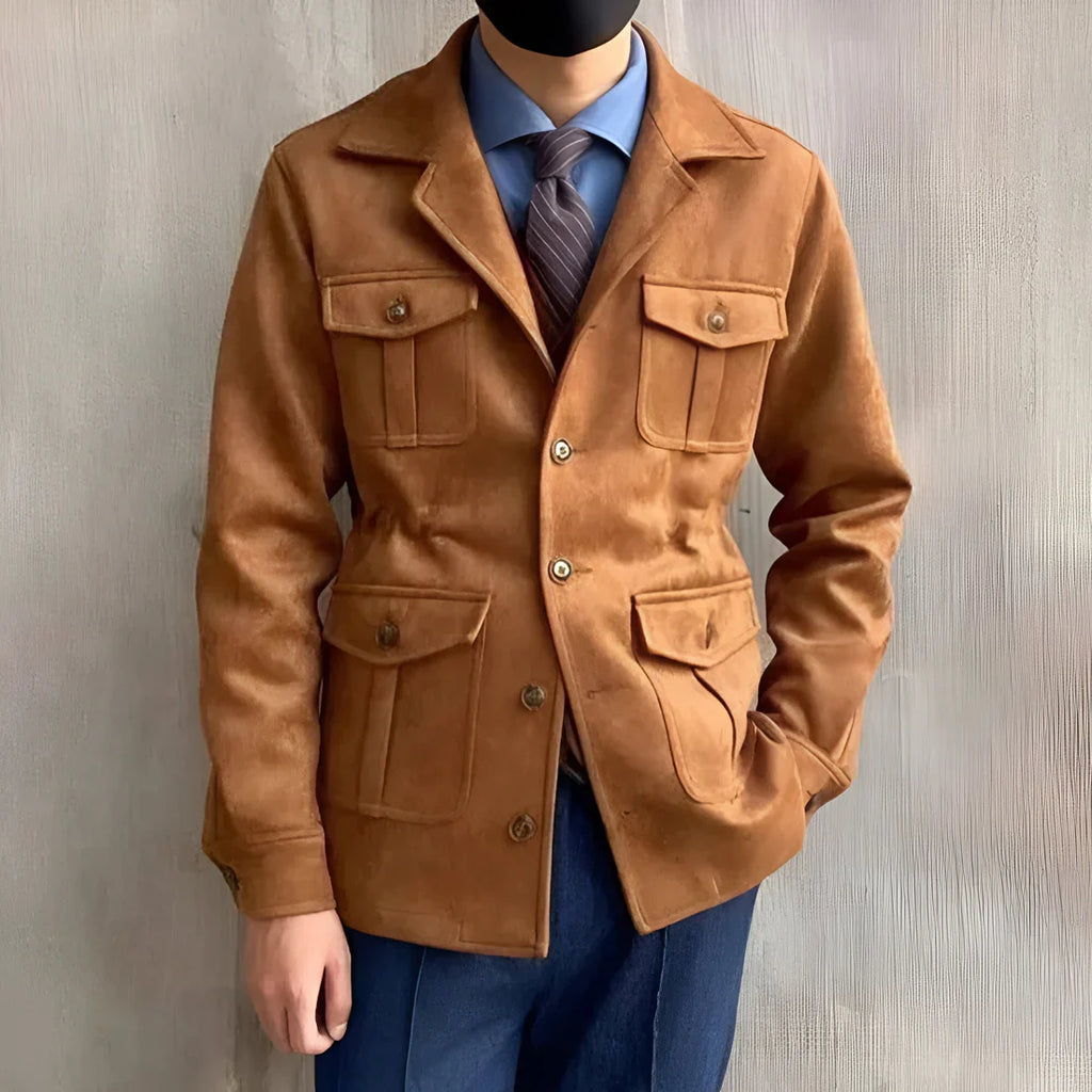 Klyon | Avontuurlijk safarijack voor heren – Casual outdoor veldjas