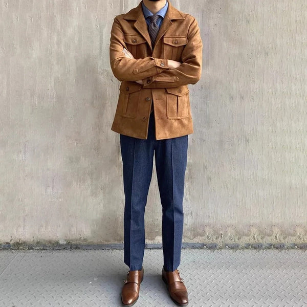 Klyon | Avontuurlijk safarijack voor heren – Casual outdoor veldjas