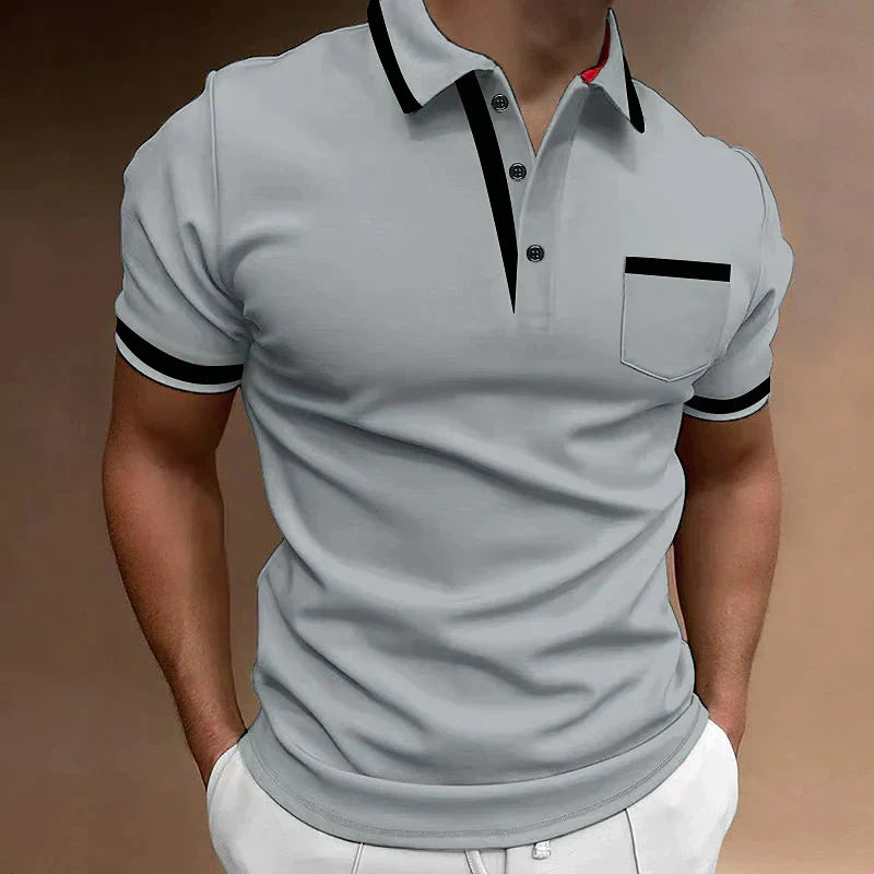 Kryven | Elegantes Herren-Polohemd – Premium-Baumwolle, Kurzarm, Freizeit &amp; Büro, bequeme Passform