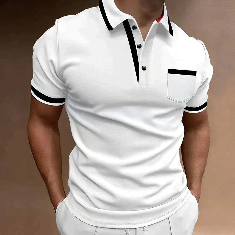 Kryven | Polo élégant pour homme – Coton premium, manches courtes, style décontracté et professionnel, coupe confortable