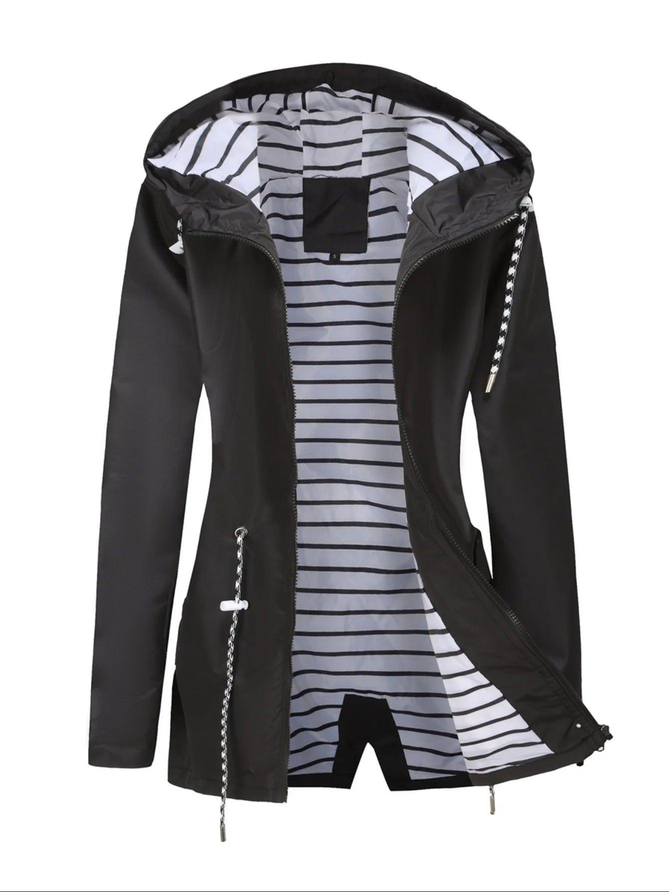 Cyrisse | Manteau long imperméable pour femme - Imperméable toutes saisons