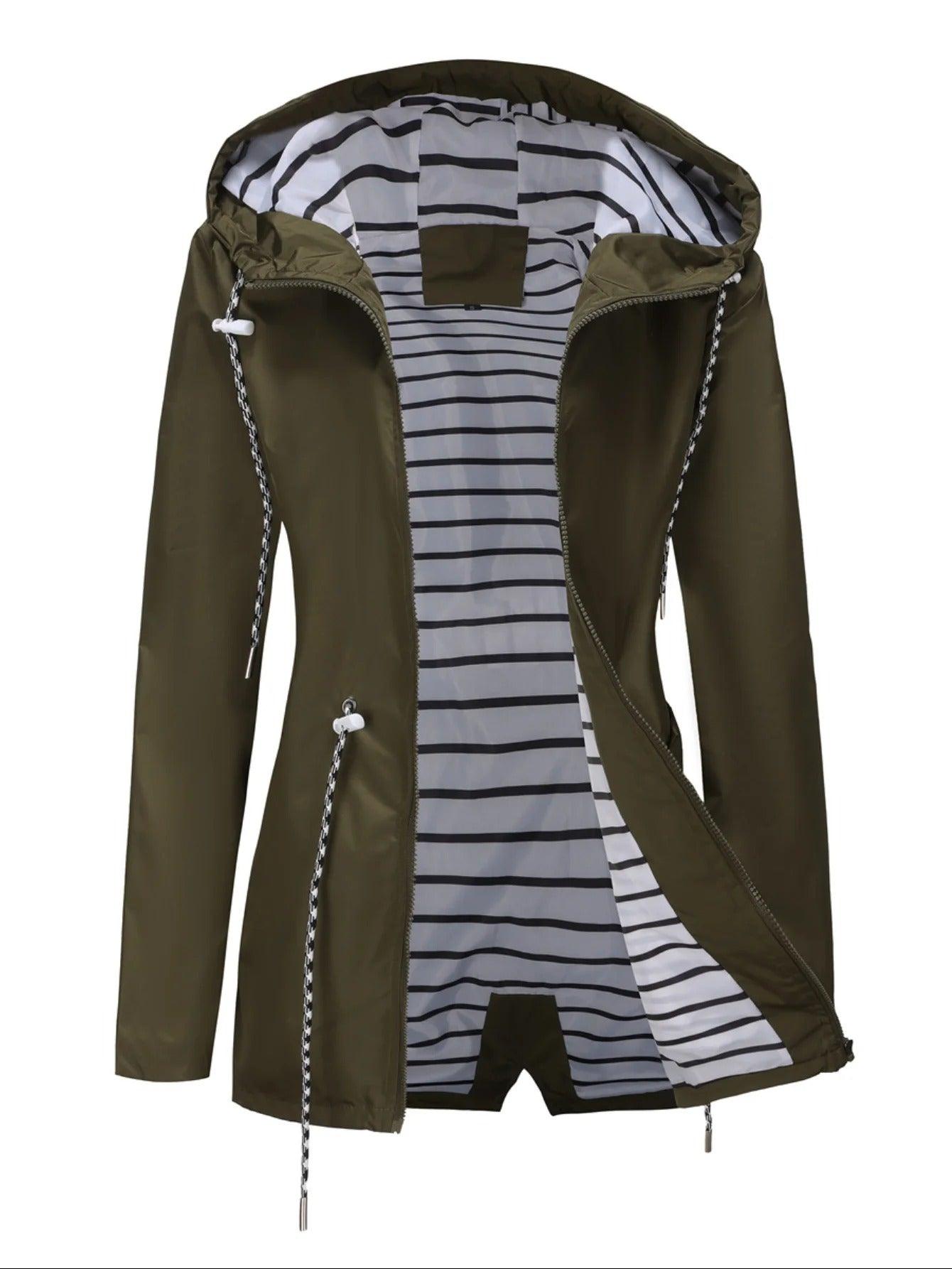 Cyrisse | Manteau long imperméable pour femme - Imperméable toutes saisons
