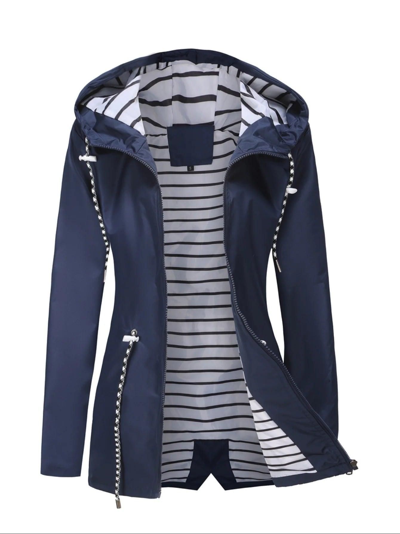 Cyrisse | Manteau long imperméable pour femme - Imperméable toutes saisons