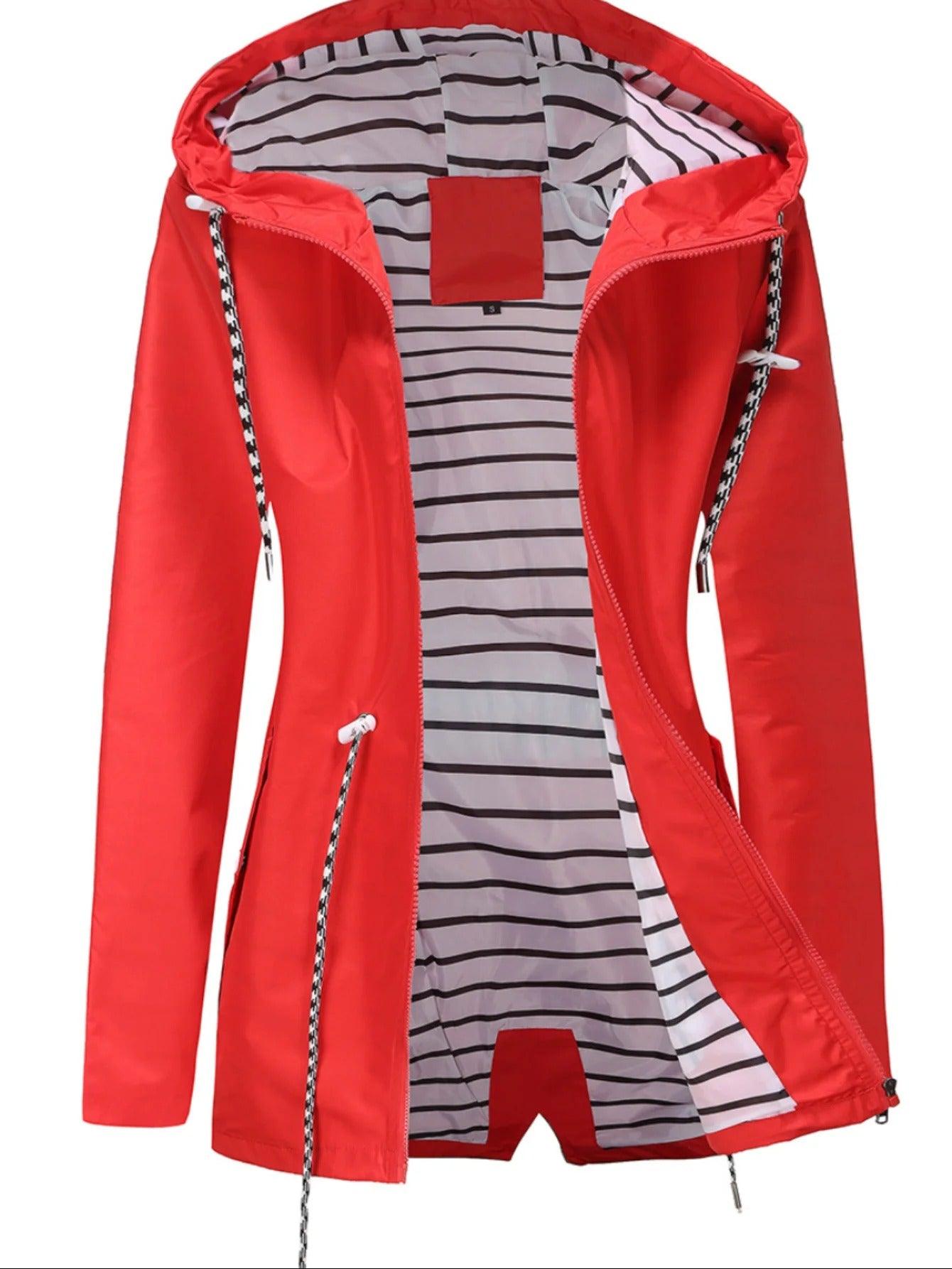 Cyrisse | Manteau long imperméable pour femme - Imperméable toutes saisons