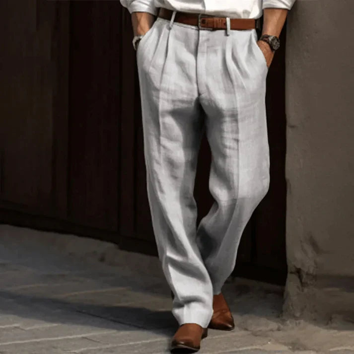 Yorn | Klassieke herenbroek – Formele business-casual broek met plooien