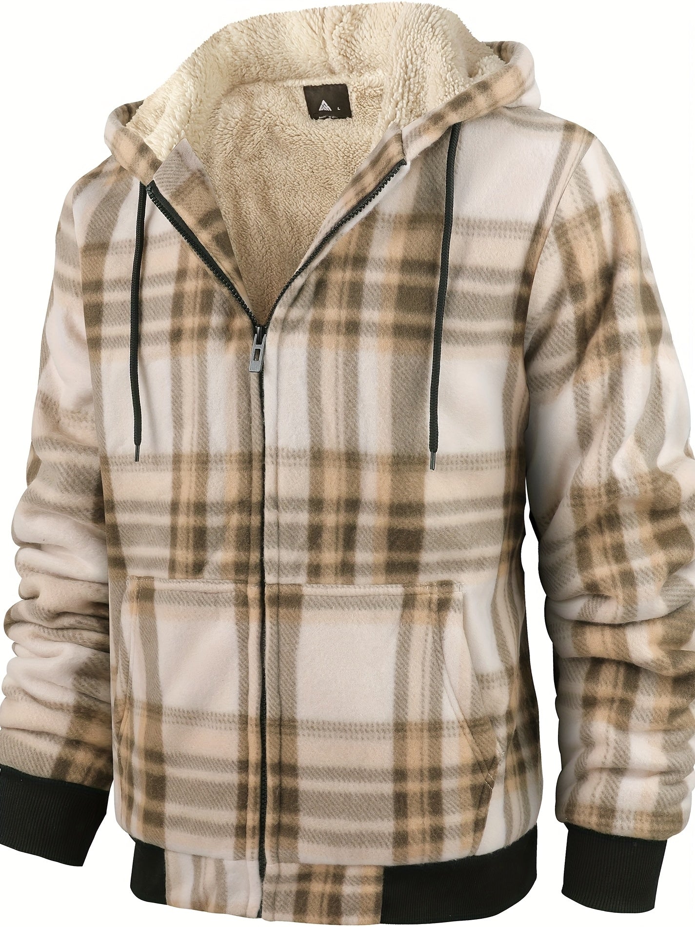 Luthar | Heren fleece hoodiejack voor zware omstandigheden – Warme winterjas met verstelbare capuchon