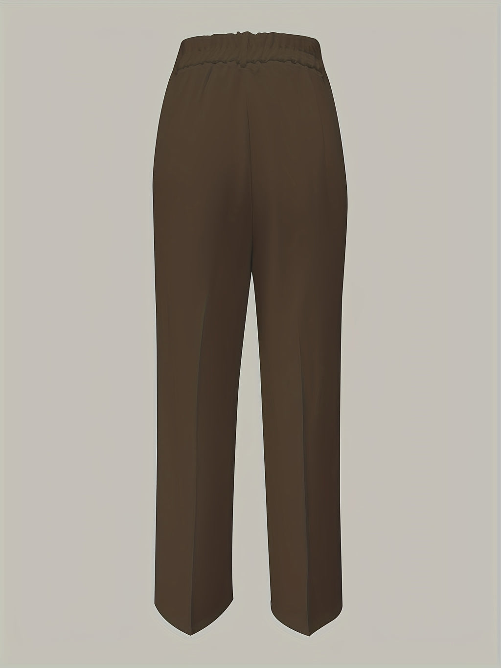 Oralia | Elegante Damenhose mit weitem Bein – Gerade geschnittene, hochgeschnittene Hose mit Knopfverschluss