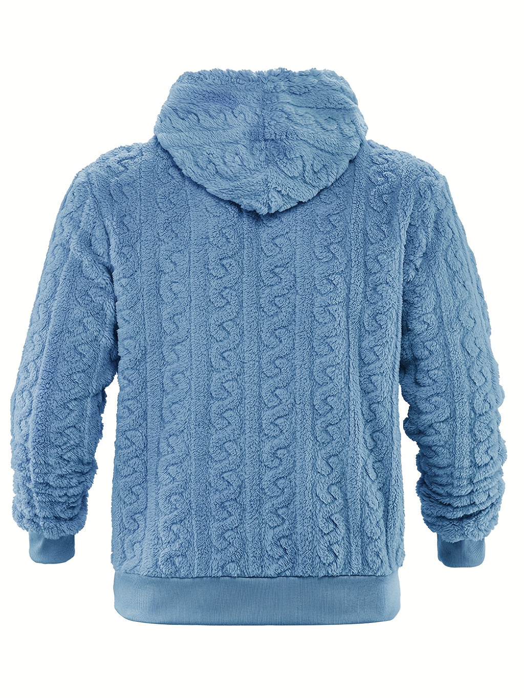 Rander | Thermische fleecehoodie voor heren – Warme pullover-sweatshirt, casual outdoor wintertop