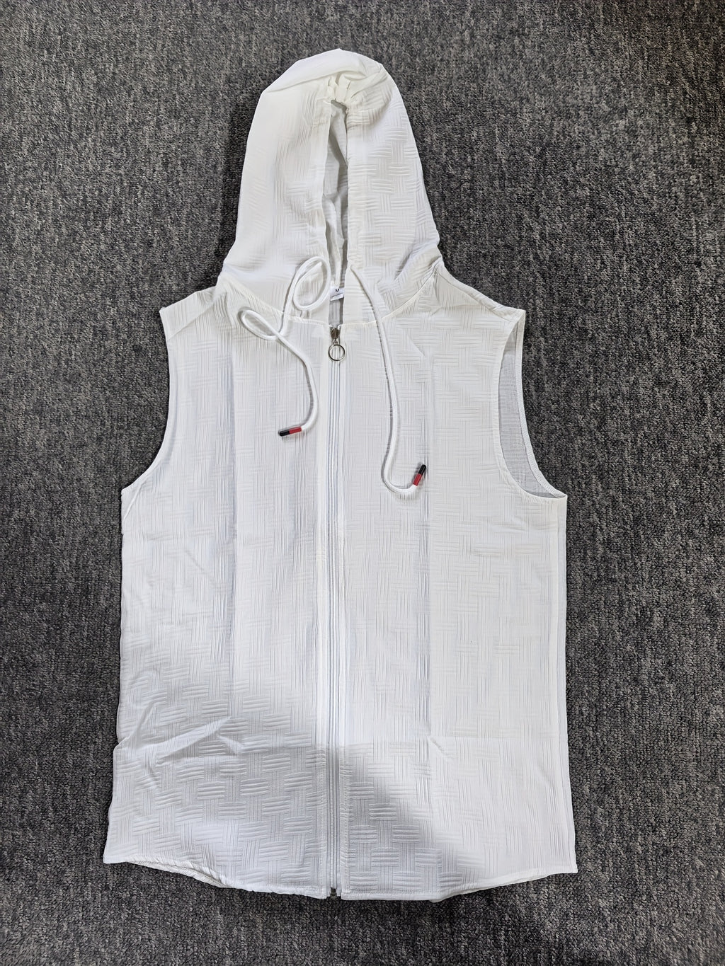 Aldric | Heren mouwloze tanktop met capuchon, zomerse casual pasvorm