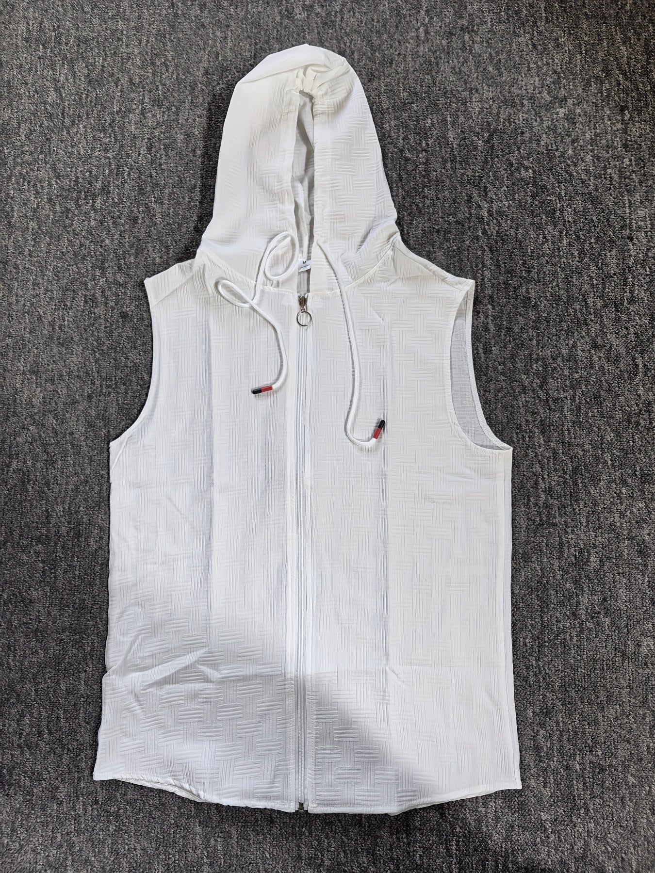 Aldric | Heren mouwloze tanktop met capuchon, zomerse casual pasvorm