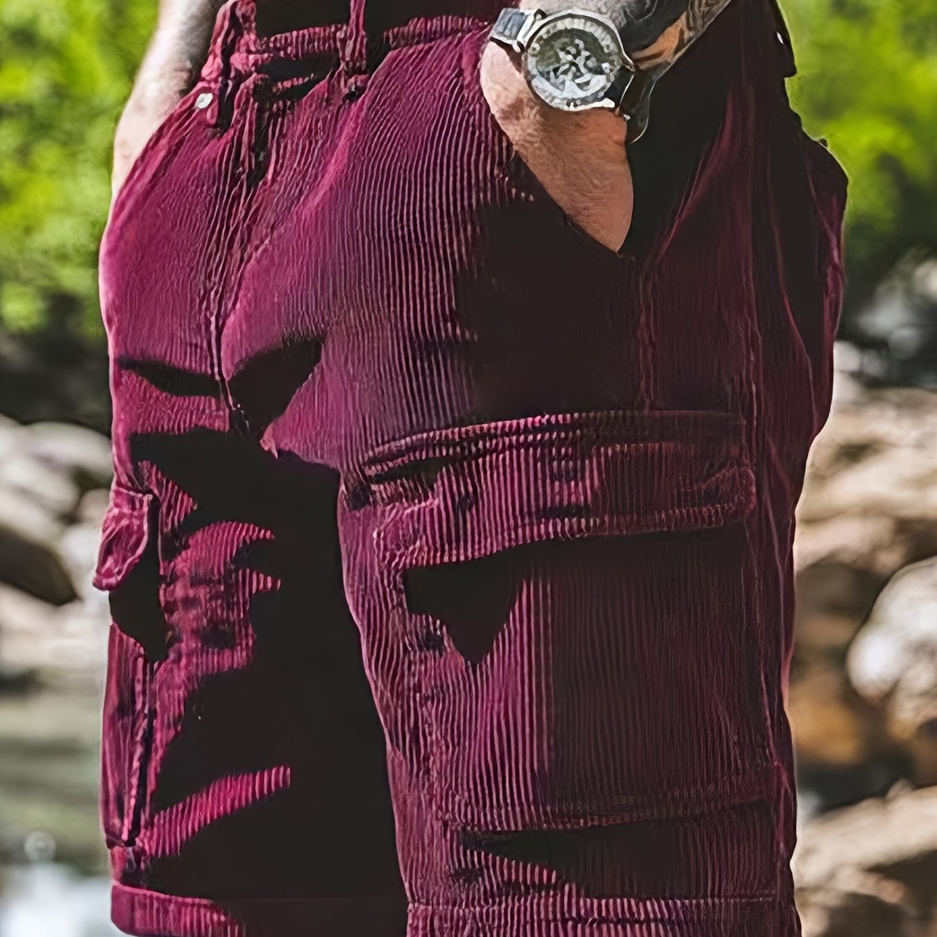 Roly | Stevige corduroybroek voor heren – Casual werkbroek met 3D-weefpatroon