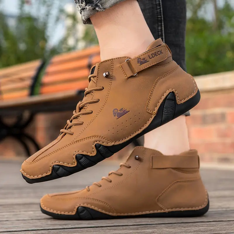Bootrek | Bottines en daim pour homme – Bottines décontractées et élégantes avec une semelle résistante et antidérapante