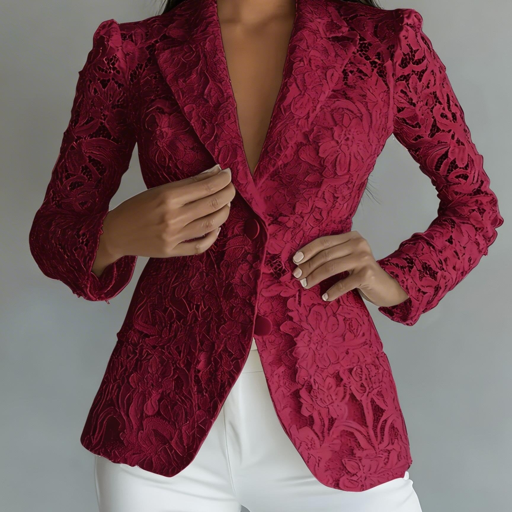 Norielle | Zomerse, doorschijnende damesblazer met voering