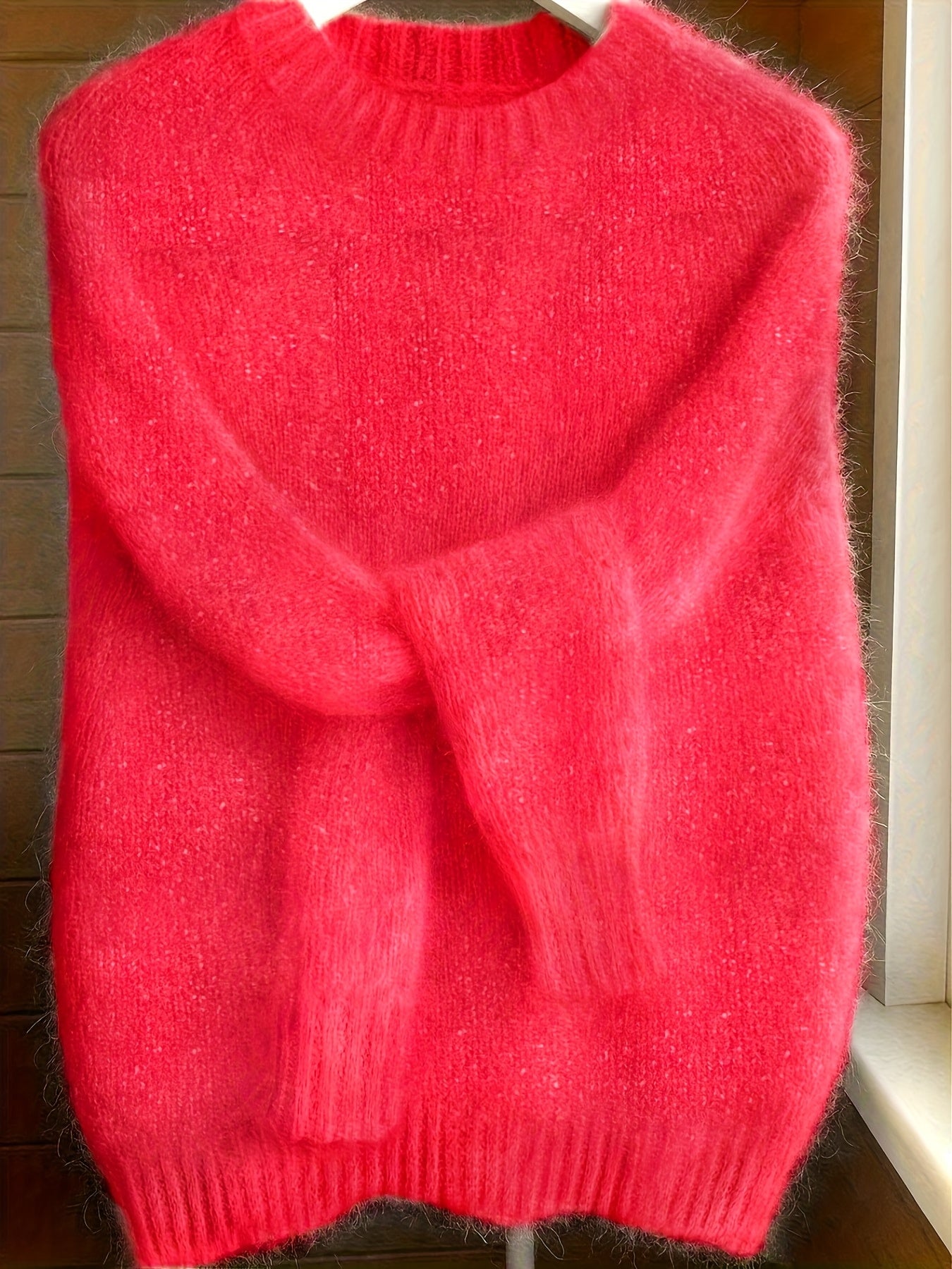 Lorixa | Zachte mohairmix trui voor dames – Comfortabele, stijlvolle raglanmouwen voor de winter