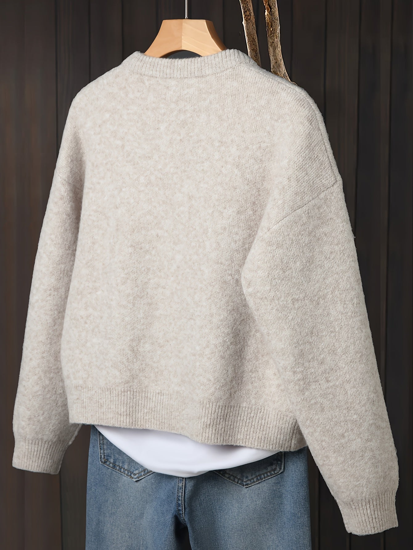 Myrrhith | Cardigan classique pour femme – Pull doux à manches longues et fermeture boutonnée, idéal pour l'automne/hiver