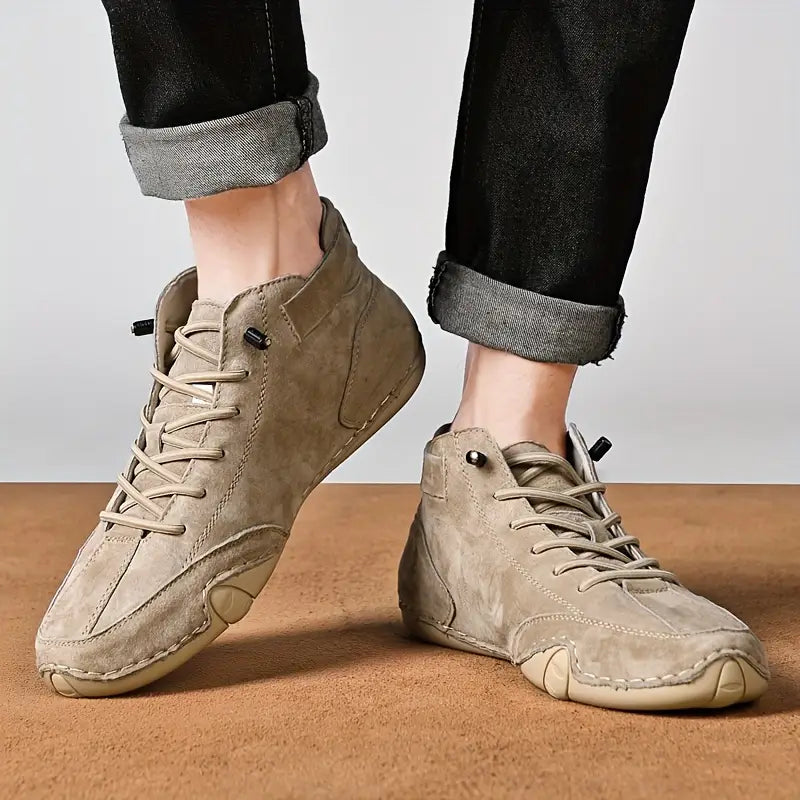 Bootrek | Bottines en daim pour homme – Bottines décontractées et élégantes avec une semelle résistante et antidérapante