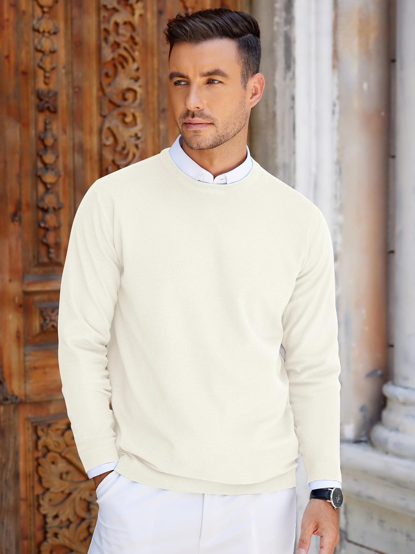 Thorrin | Pull classique en maille pour homme, col rond, manches longues, couleur unie, style décontracté au quotidien