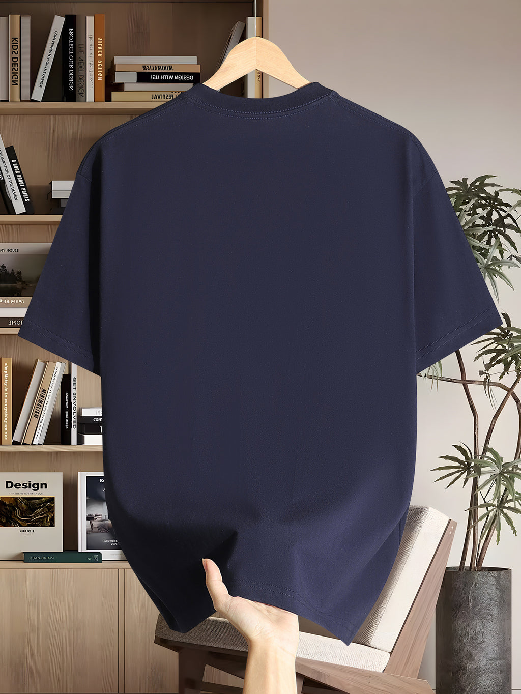 Teyron | Heren Zwaar Katoenen T-shirt 200g – Korte Mouwen, Ronde Hals, Regular Fit