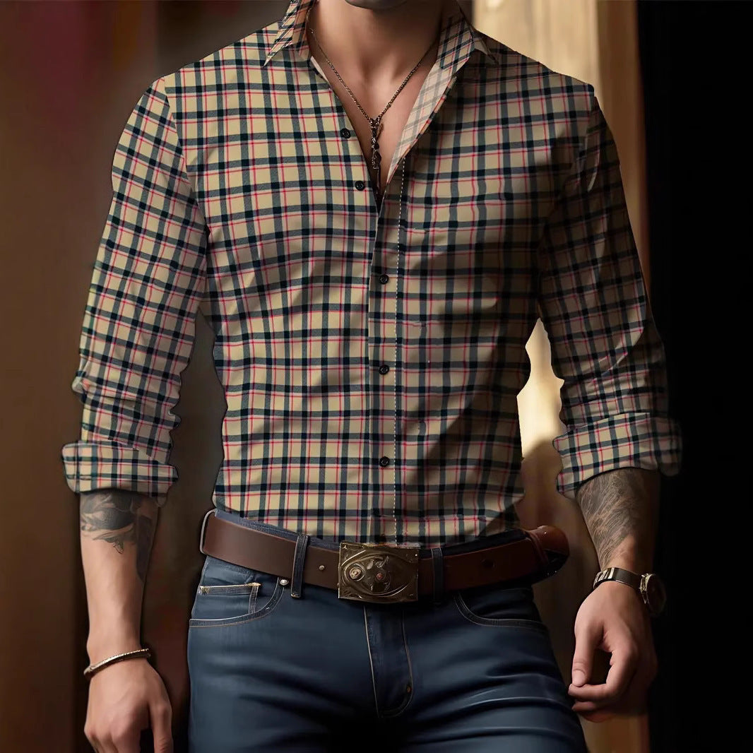 Idris | Chemise à carreaux personnalisée pour homme – Coupe parfaite, élégante et résistante