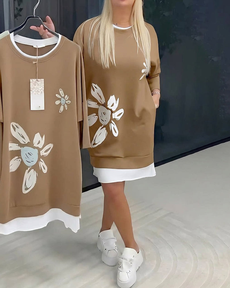 Velira | Dames Casual Jurk met Relaxte Pasvorm